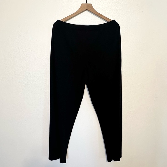 Exclusively Misook Pull-On Knit Trouser Pants Black XL wide leg - Picture 4 of 6